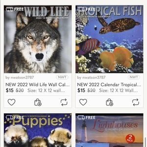 NEW in package 2022 CALENDAR 4 pack bundle FREE SH